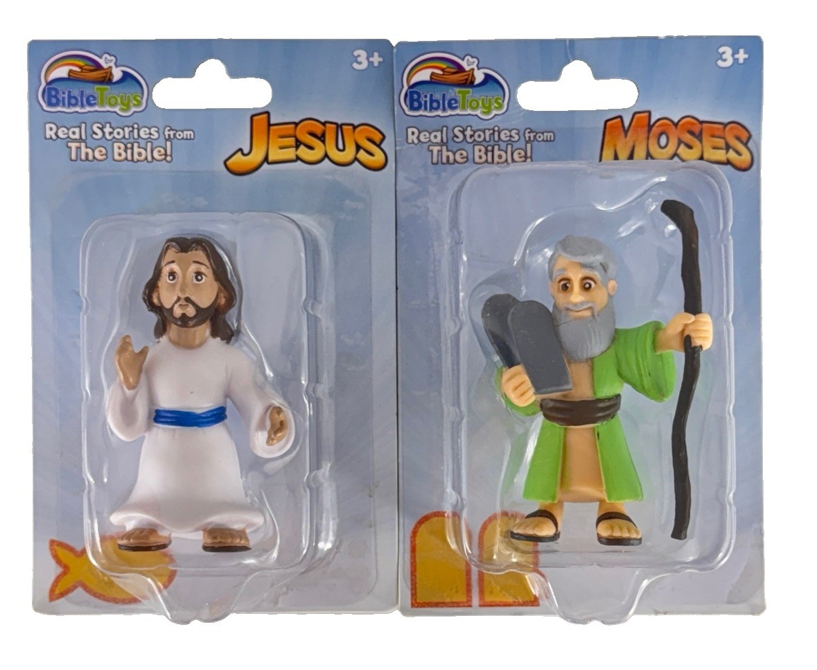 Bible Toys Real Stories From The Bible Jesus And Moses Figures Bible Toys Real Stories From The Bible Jesus And Moses Figures
