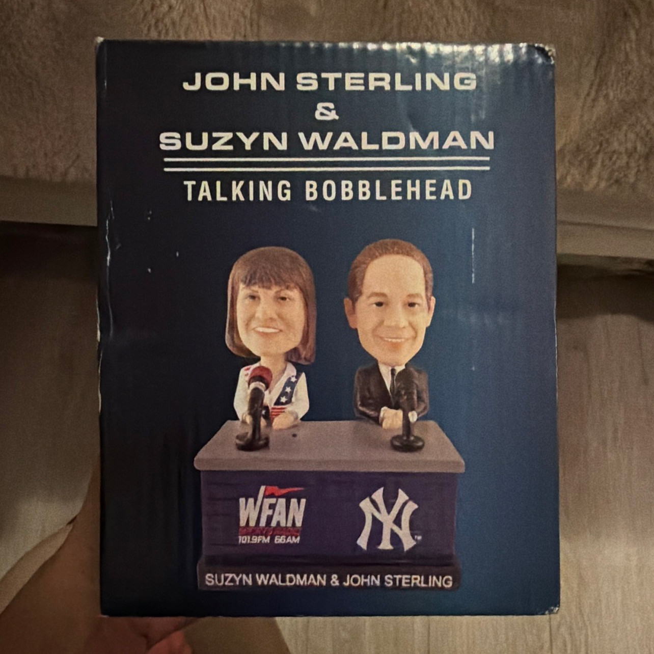 Talking Bobblehead John Sterling & Suzyn Waldman New York Yankees Talking Bobblehead John Sterling & Suzyn Waldman New York Yankees