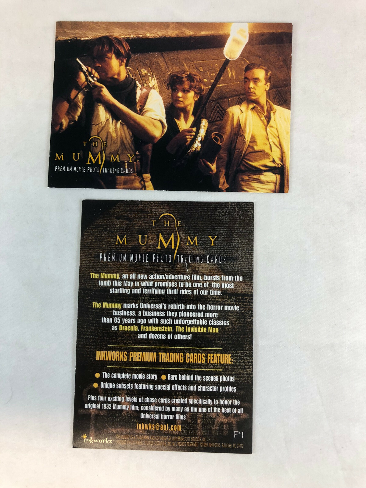 CHEAP PROMO CARD: THE MUMMY (1st Movie) Inkworks 1999 #P1 SET CANCELED CHEAP PROMO CARD: THE MUMMY (1st Movie) Inkworks 1999 #P1 SET CANCELED