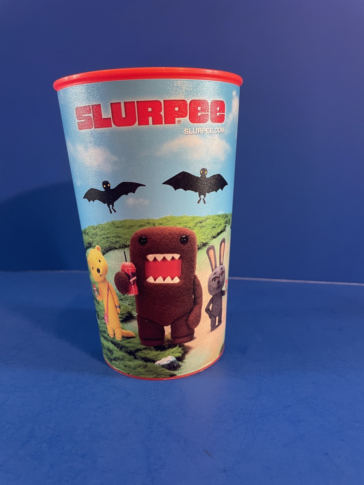 Domo Kun 2009 7-Eleven Slurpee Cup w/ Friends Tashanna Mr. Usaji Great Condition