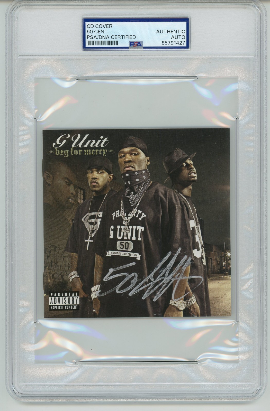 50 Cent ~ Signed Autographed G-Unit Beg For Mercy CD Cover ~ PSA DNA 50 Cent ~ Signed Autographed G-Unit Beg For Mercy CD Cover ~ PSA DNA