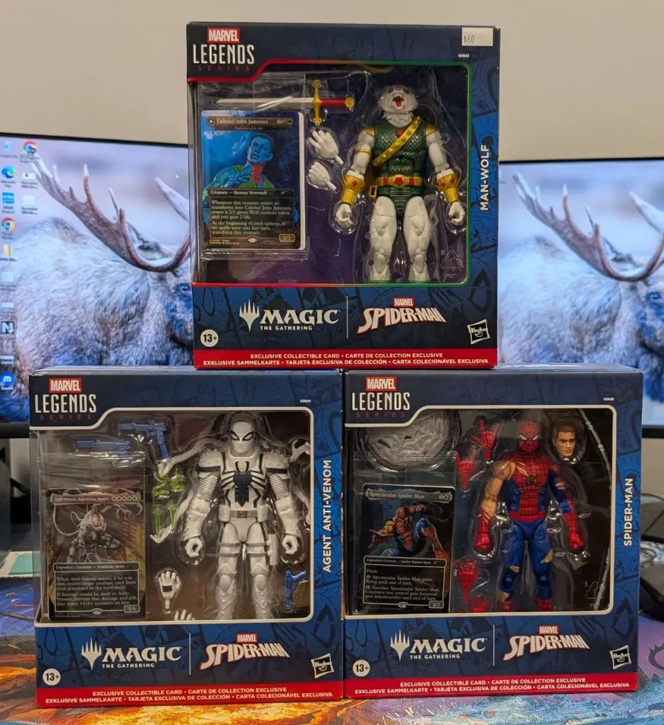 Marvel Legends Magic the Gathering Spider-Man Figure w/ Card New Marvel Legends Magic the Gathering Spider-Man Figure w/ Card New