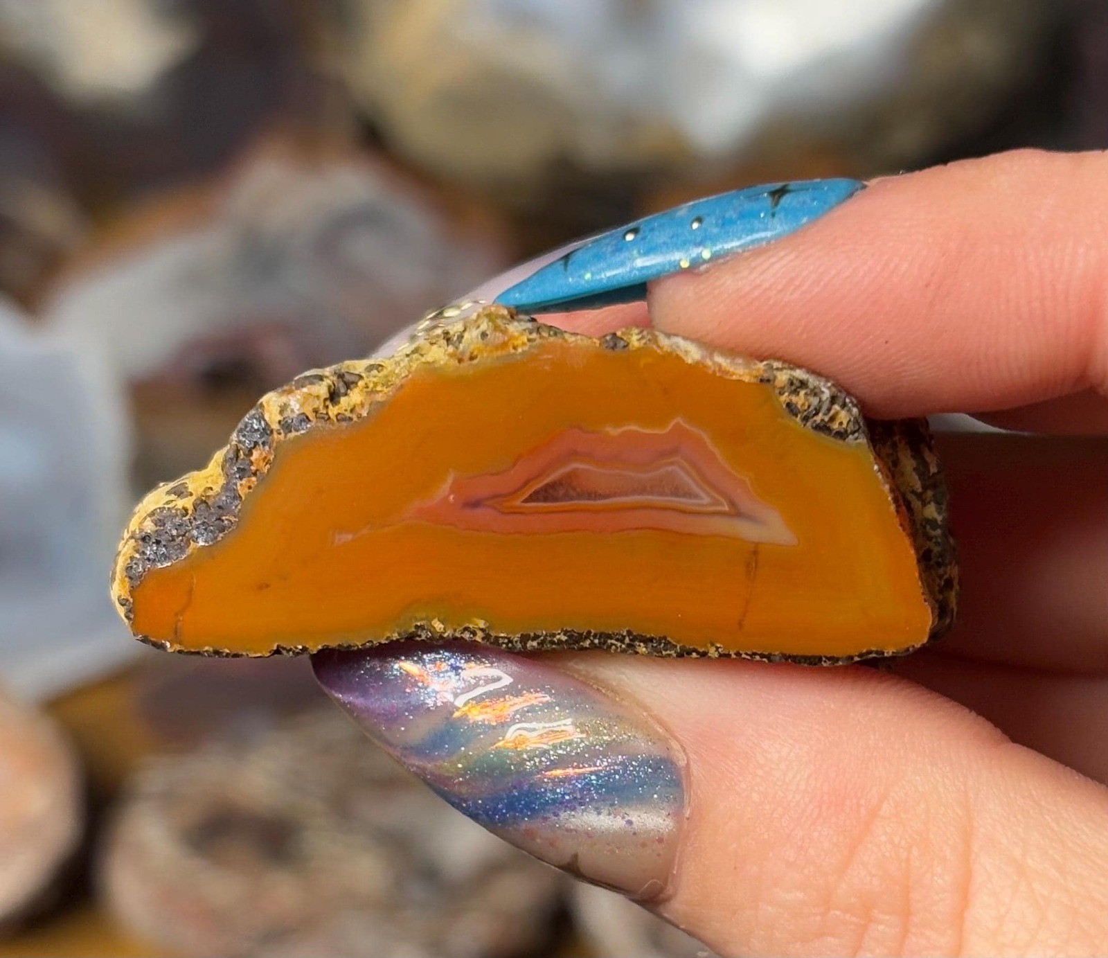 Queensland Creek Agate • Natural Australian Banded Stone • Collector Specimen Queensland Creek Agate • Natural Australian Banded Stone • Collector Specimen