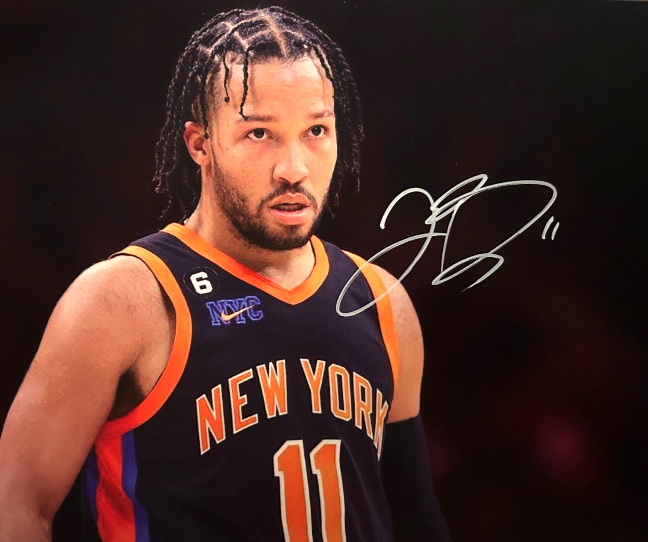 JALEN BRUNSON Signed 810" NBA: NY KNICKS Original Authentic Autograph w/COA