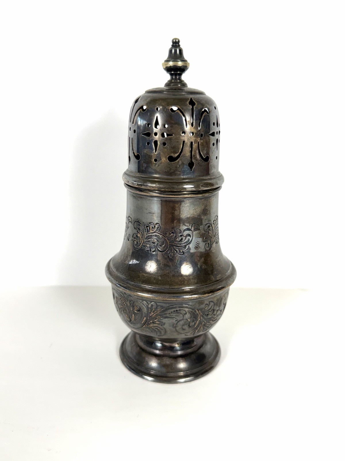 Vintage Birks Dingwall Sugar Shaker Muffineer Ornate Vintage Birks Dingwall Sugar Shaker Muffineer Ornate