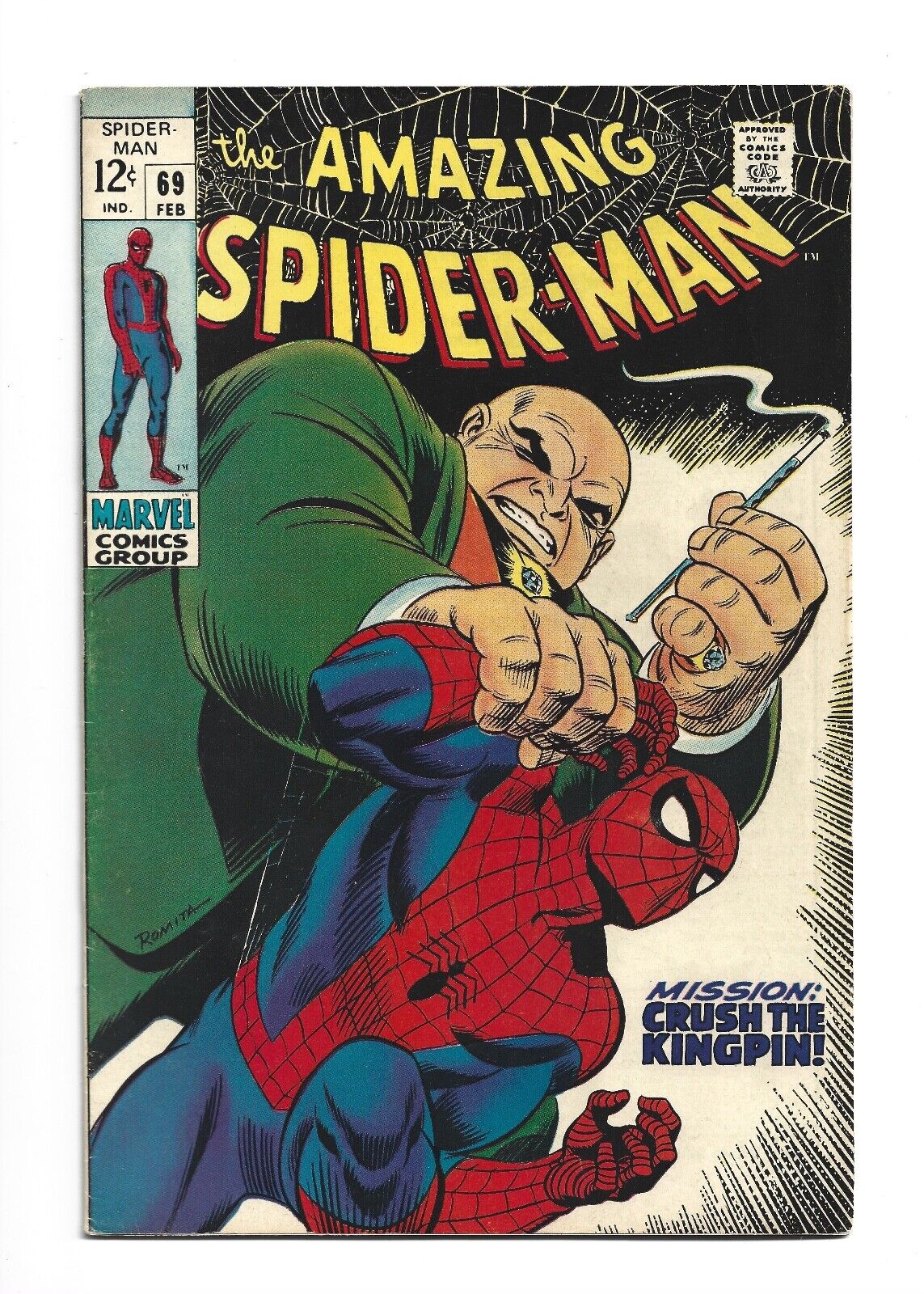 Amazing Spider-man #69, VF 8.0, Kingpin