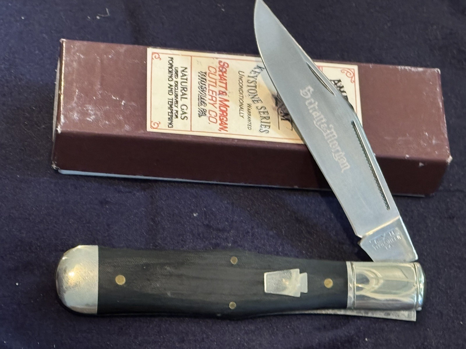 Rare Schatt & Morgan Black Micarta #02 Large Coke Bottle 1 of 75 Queen 🔥 Rare Schatt & Morgan Black Micarta #02 Large Coke Bottle 1 of 75 Queen 🔥