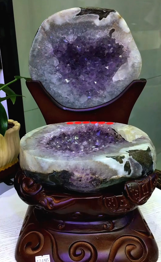 20.5LB Top Natural Amethyst Geode Quartz Crystal Cornucopia Specimen + Stand 20.5LB Top Natural Amethyst Geode Quartz Crystal Cornucopia Specimen + Stand