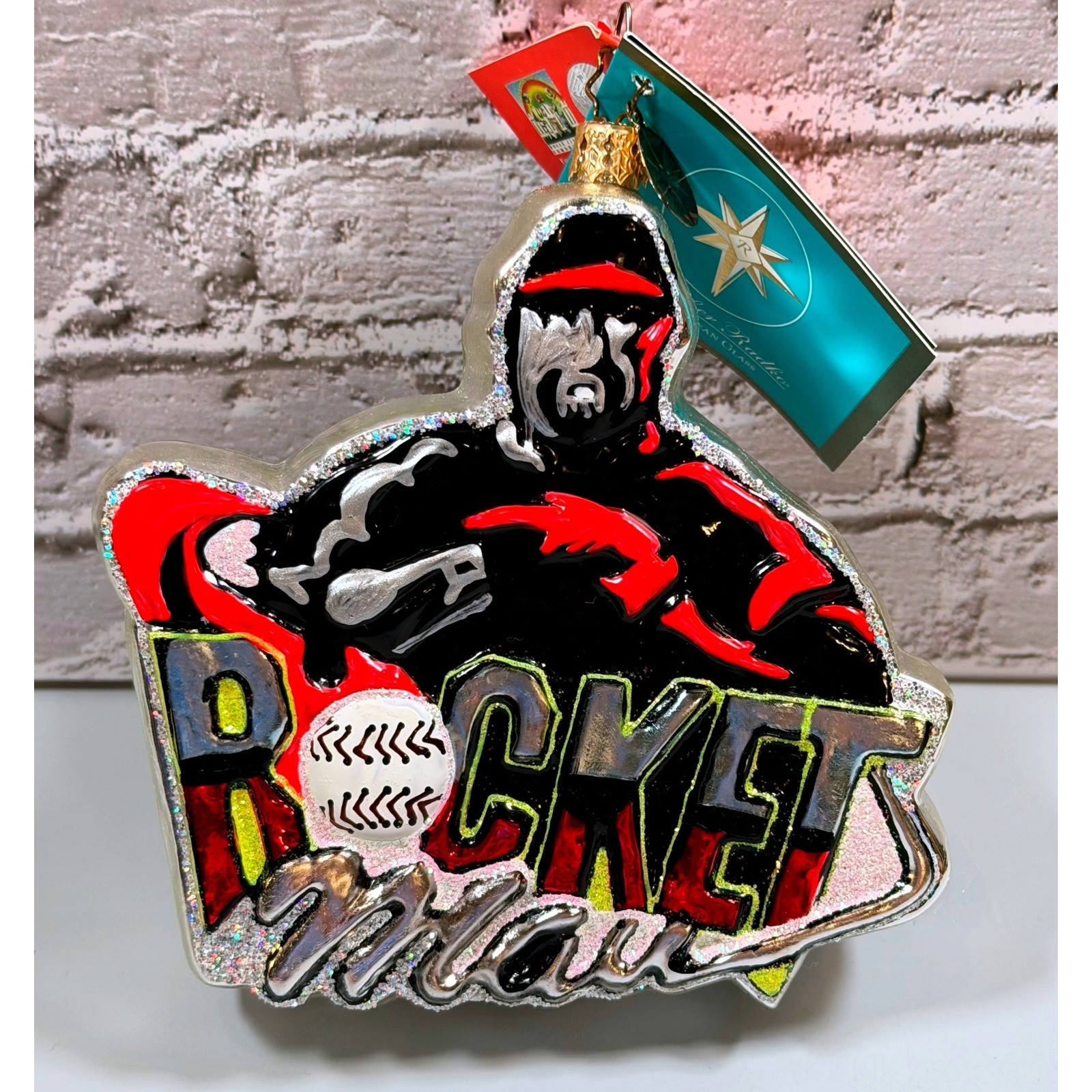 Christopher Radko 2006 Roger Clemens "Rocket Man" Signed Ornament #1605 Dillards Christopher Radko 2006 Roger Clemens "Rocket Man" Signed Ornament #1605 Dillards