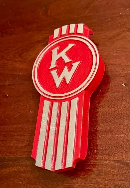Vintage OEM Kenworth Hood Emblem - Crooked Letter Vintage OEM Kenworth Hood Emblem - Crooked Letter