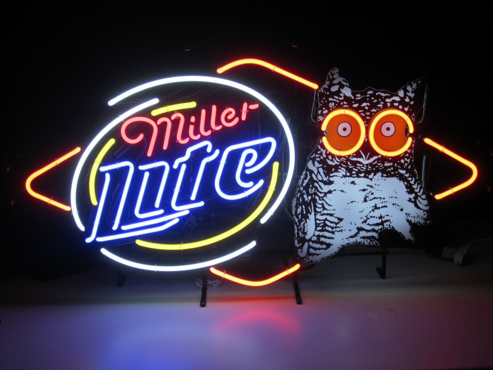 Hooters Owl 24"x20" Neon Light Sign Lamp Beer Bar Glass Wall Decor Windows Gift
