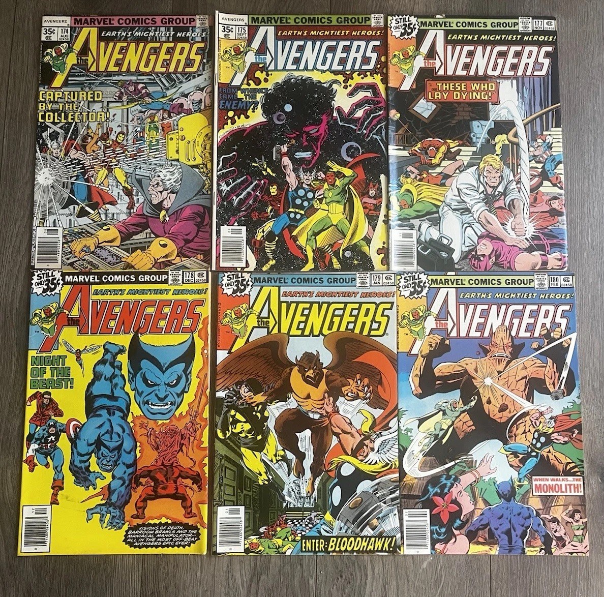 Avengers Bronze Age Lot. 174,175 177-180. 6 Issues. Pre-Owned. Avengers Bronze Age Lot. 174,175 177-180. 6 Issues. Pre-Owned.