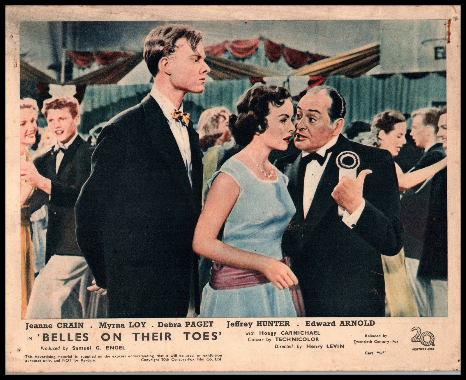 Jeanne Crain + Hoagy Carmichael in Belles on Their Toes (1952) ORIG PHOTO M 62 Jeanne Crain + Hoagy Carmichael in Belles on Their Toes (1952) ORIG PHOTO M 62