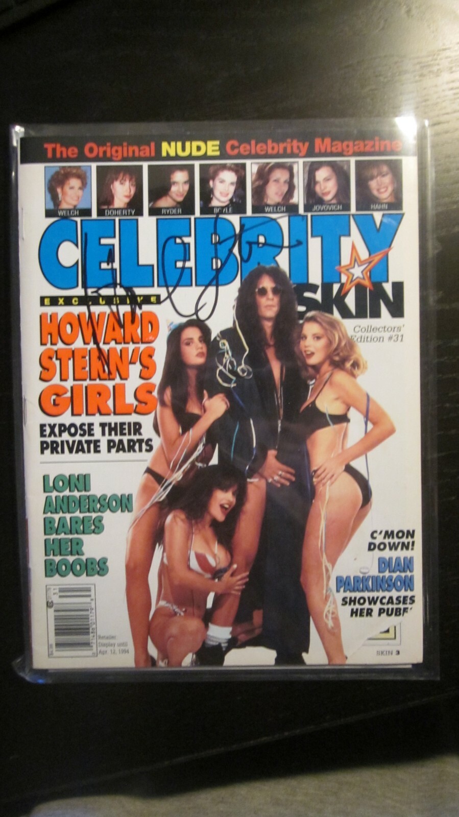 HOWARD STERN AUTOGRAPHED MAGAZINE (VERY RARE) HOWARD STERN AUTOGRAPHED MAGAZINE (VERY RARE)