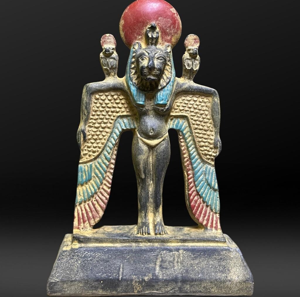Rare Statue of Goddess Sekhmet standing Rare Ancient Egyptian ...