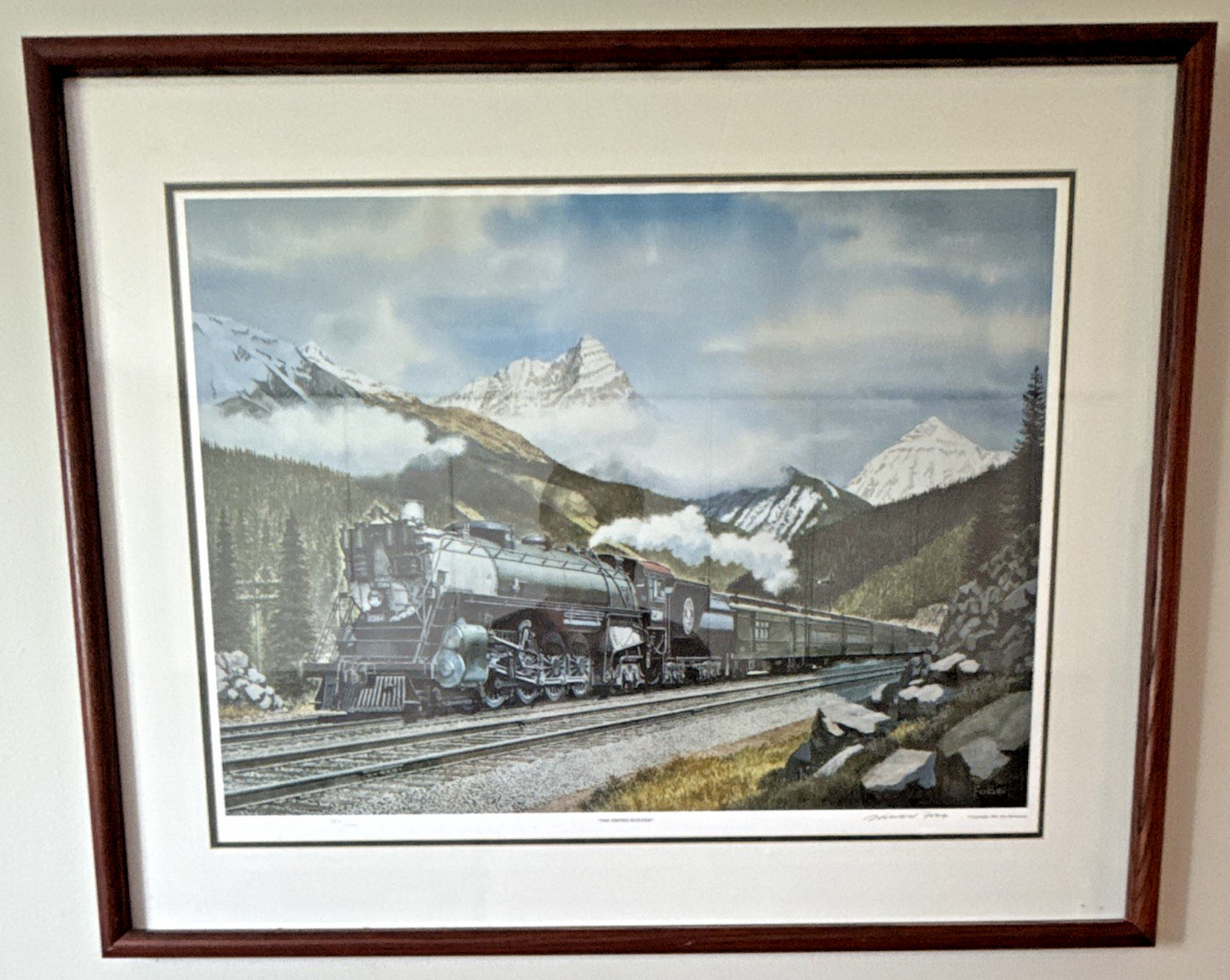 Howard Fogg The Empire Builder Signed Number Framed Print 124/1000 Glacier Green Howard Fogg The Empire Builder Signed Number Framed Print 124/1000 Glacier Green