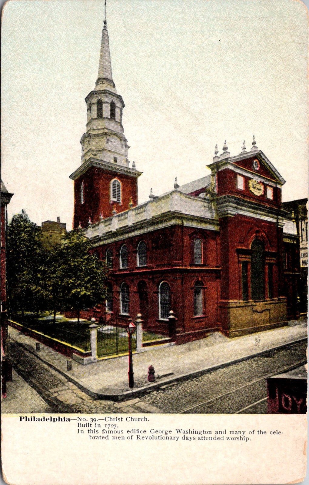 Philadelphia-No.39.-Christ Church Vintage Postcard 5PA12 Philadelphia-No.39.-Christ Church Vintage Postcard 5PA12
