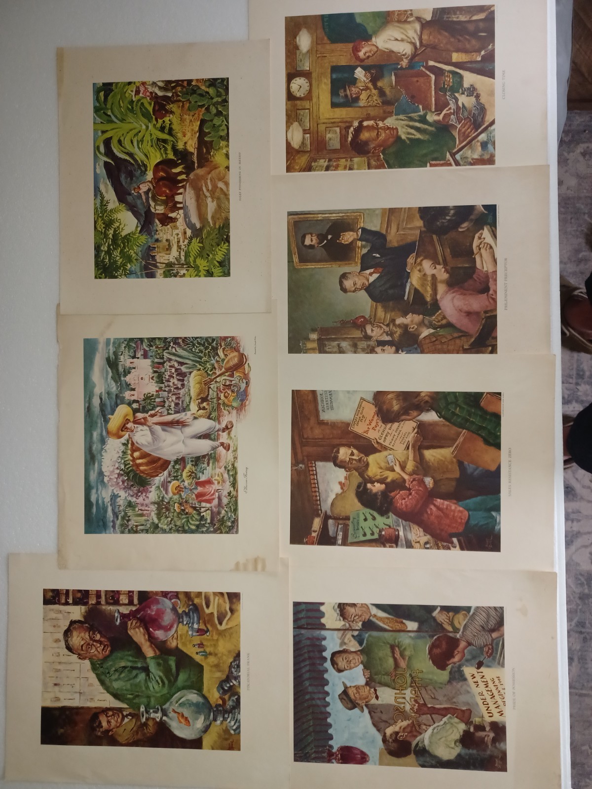 Vintage 1950s Eli Lilly Medical Prints Amos Sewell, Joseph Feher, Norman Kennedy Vintage 1950s Eli Lilly Medical Prints Amos Sewell, Joseph Feher, Norman Kennedy