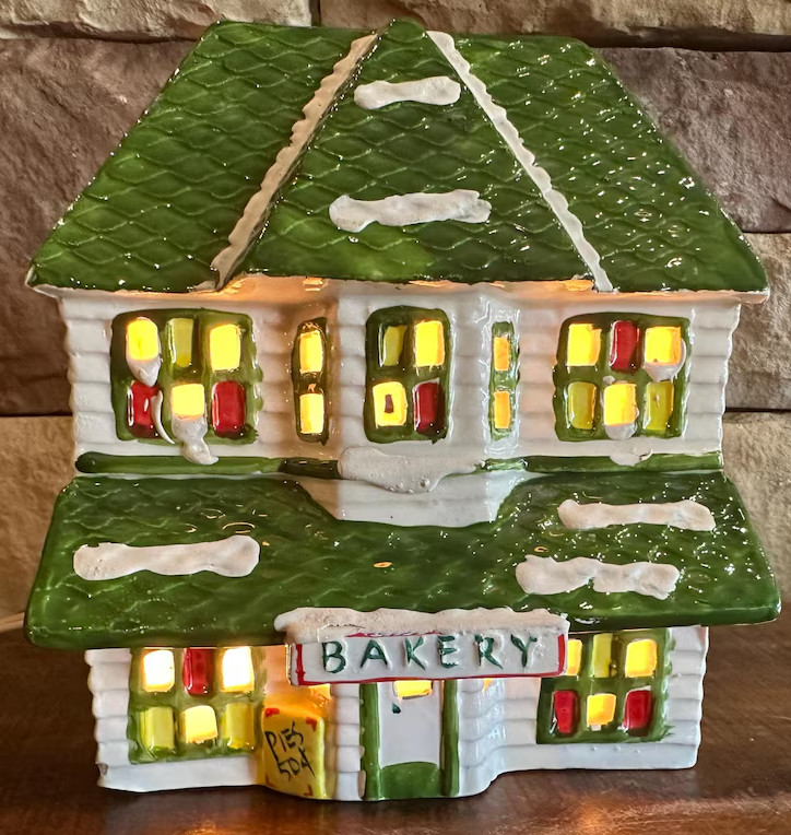 DEPT 56 "BAKERY" w/Box (1983) ** ORIGINAL SNOW VILLAGE ** RARE PIECE DEPT 56 "BAKERY" w/Box (1983) ** ORIGINAL SNOW VILLAGE ** RARE PIECE