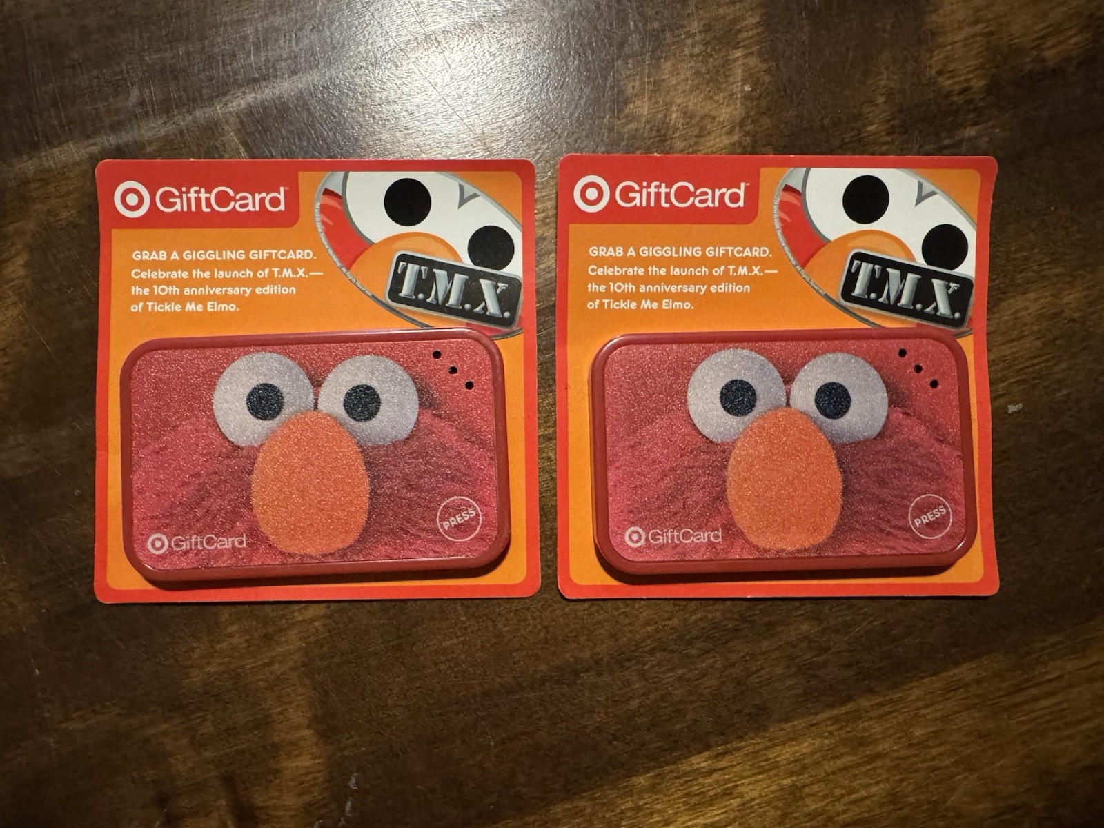 Vintage Tickle Me, Elmo Target Gift Cards, Unused Not Loaded With Money Vintage Tickle Me, Elmo Target Gift Cards, Unused Not Loaded With Money