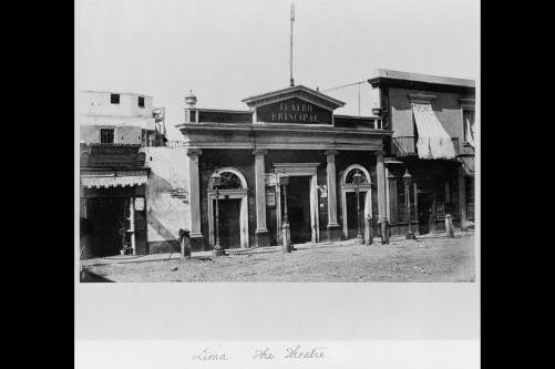 Photo:Lima Peru Theatre Principal 1868 Theater Building Albumen Print Photo:Lima Peru Theatre Principal 1868 Theater Building Albumen Print