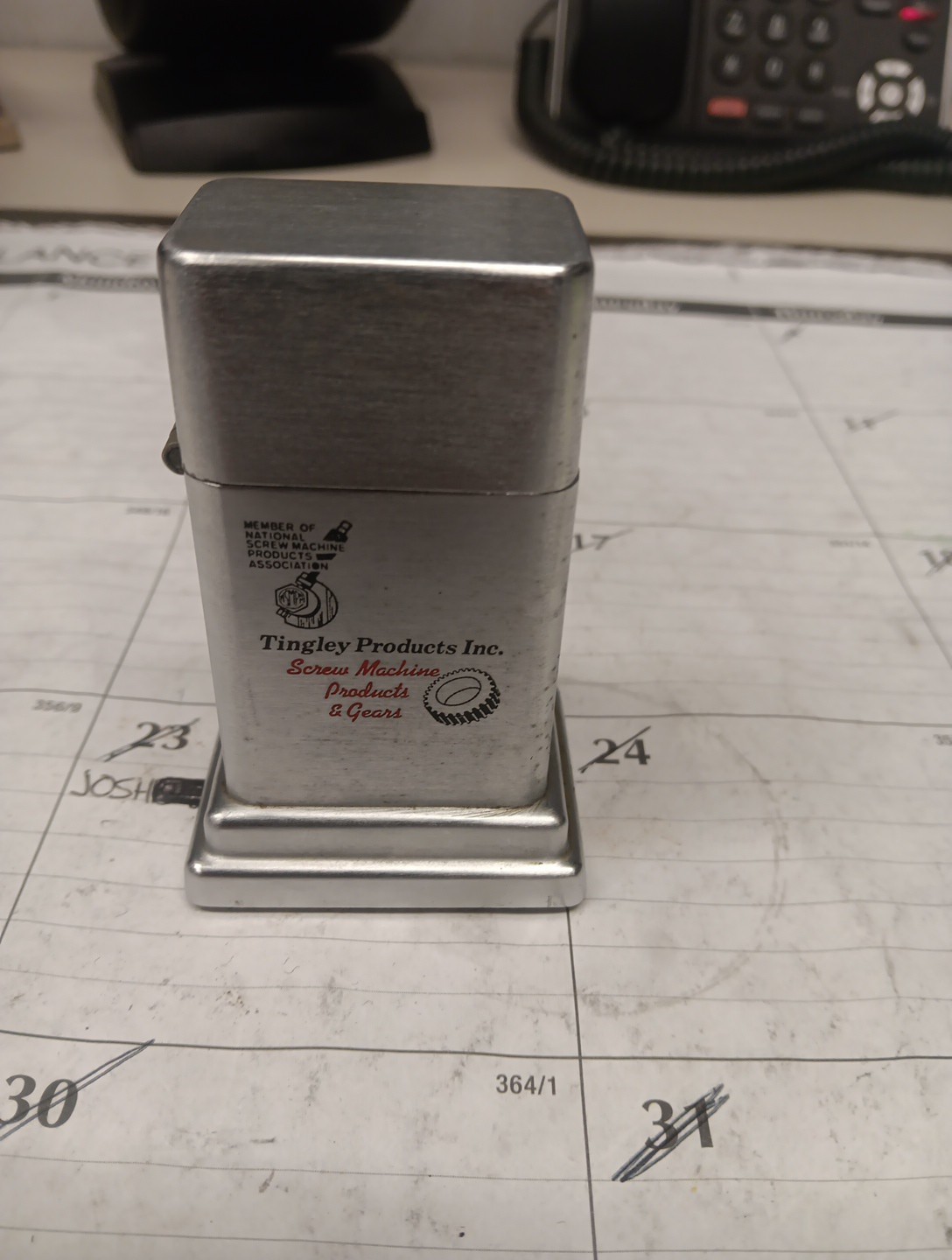 Vintage Pre-Owned Zippo Barcroft Cigarette Lighter Advertising Tingley Products Vintage Pre-Owned Zippo Barcroft Cigarette Lighter Advertising Tingley Products
