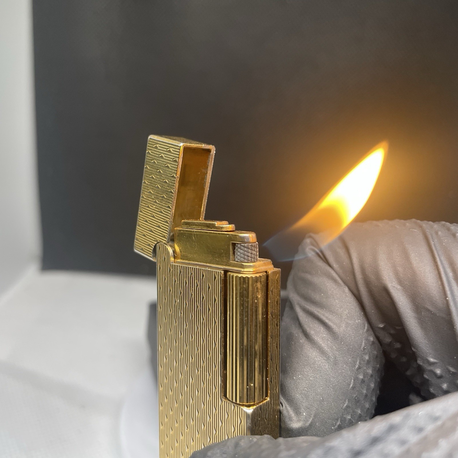 Vintage Working Dunhill Slim Pipe Lighter Japan Serviced Inscribed Vintage Working Dunhill Slim Pipe Lighter Japan Serviced Inscribed