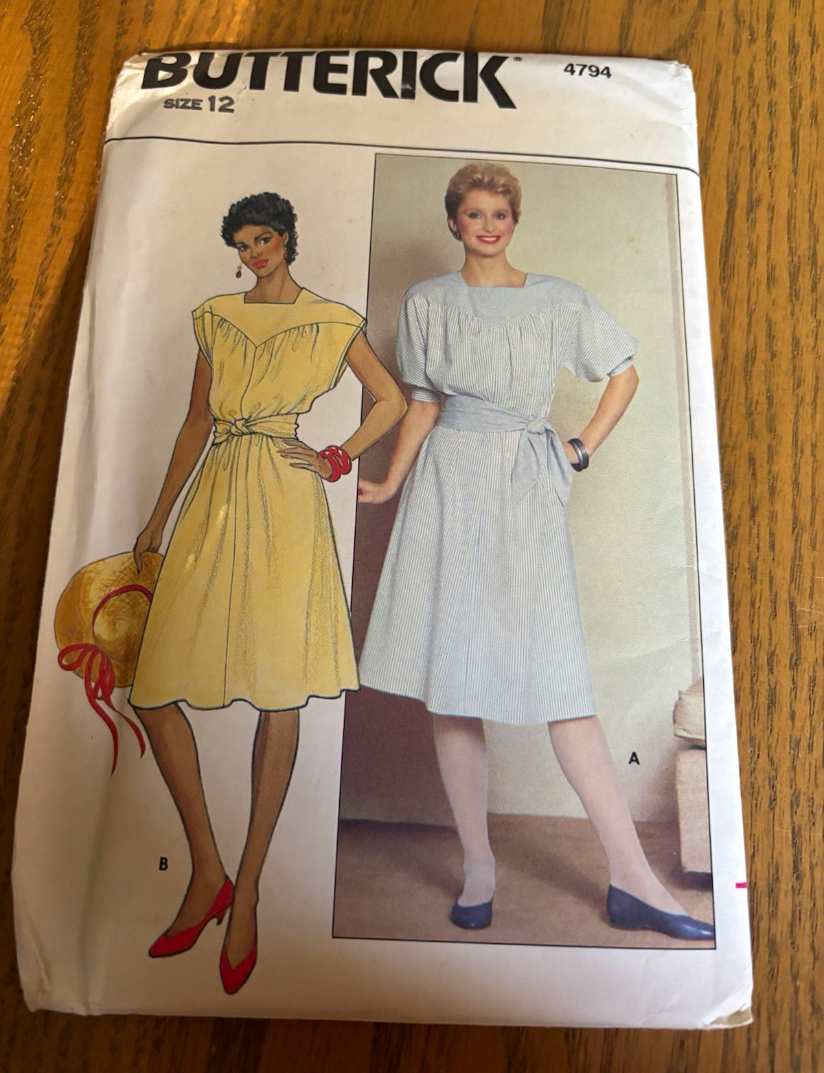 New Uncut Butterick 4794 Women’s Dress Pattern Vintage Original Size 12 New Uncut Butterick 4794 Women’s Dress Pattern Vintage Original Size 12
