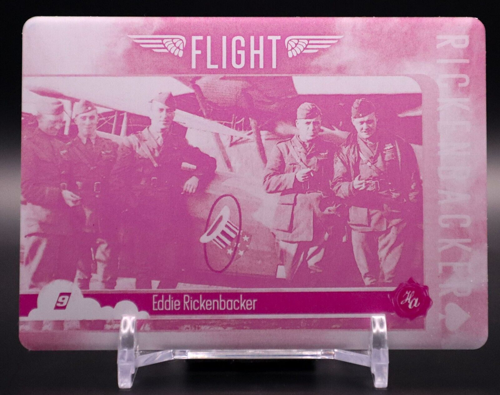 2023 Historic Autographs Flight #9 Eddie Rickenbacker Magenta Printing Plate