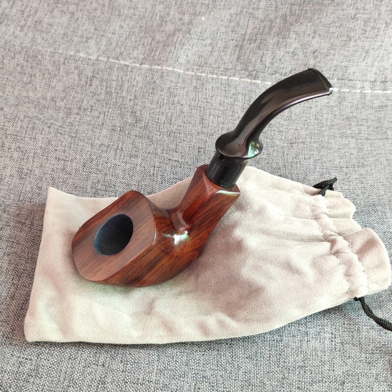 1pcs Vintage Pipe Durable Solid Classic Pipe Smoking Creative Ebony Wooden Pipe 1pcs Vintage Pipe Durable Solid Classic Pipe Smoking Creative Ebony Wooden Pipe