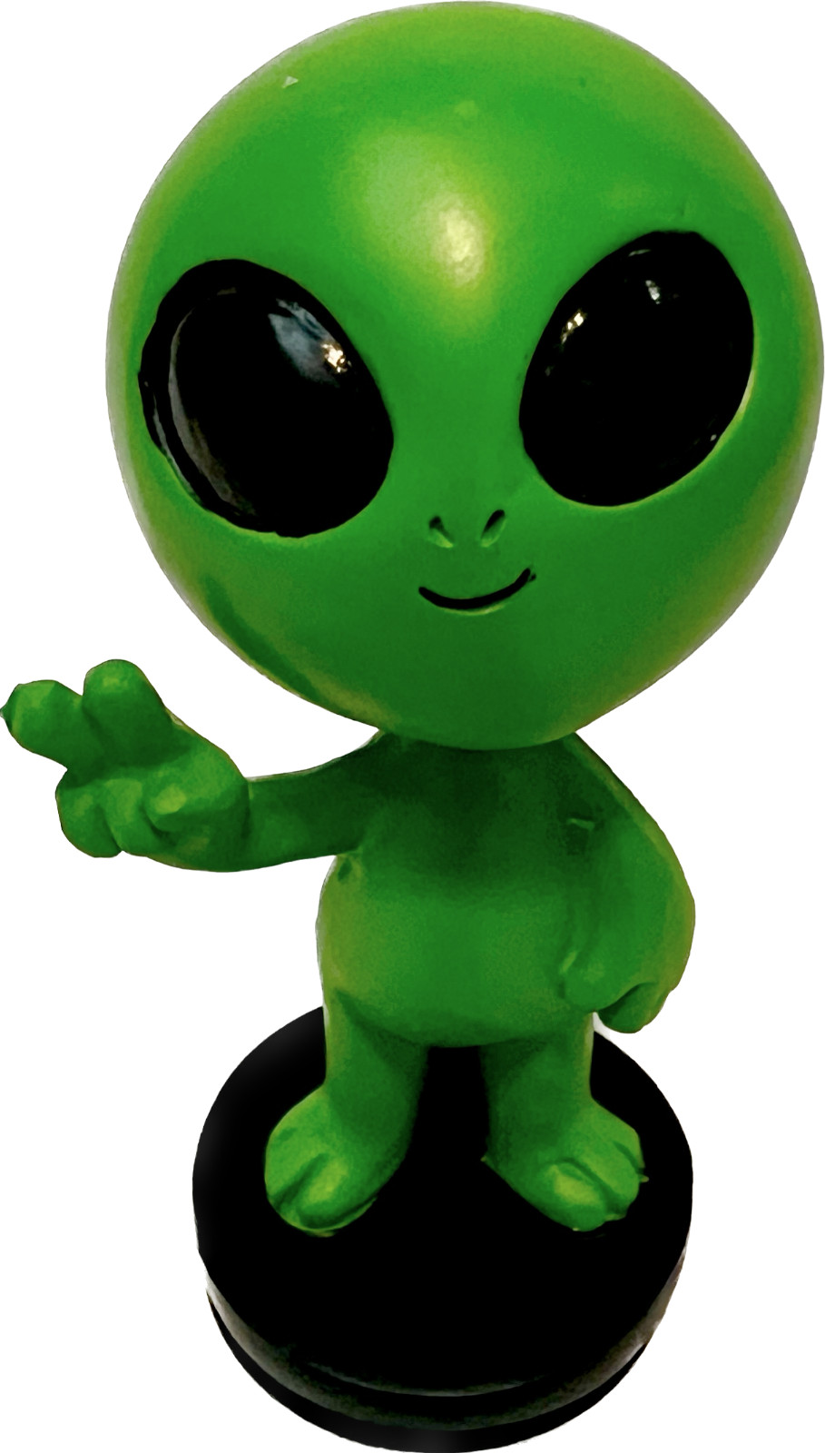 UFO Space Alien Peace Sign Bobble Head Bobblehead Doll UFO Space Alien Peace Sign Bobble Head Bobblehead Doll