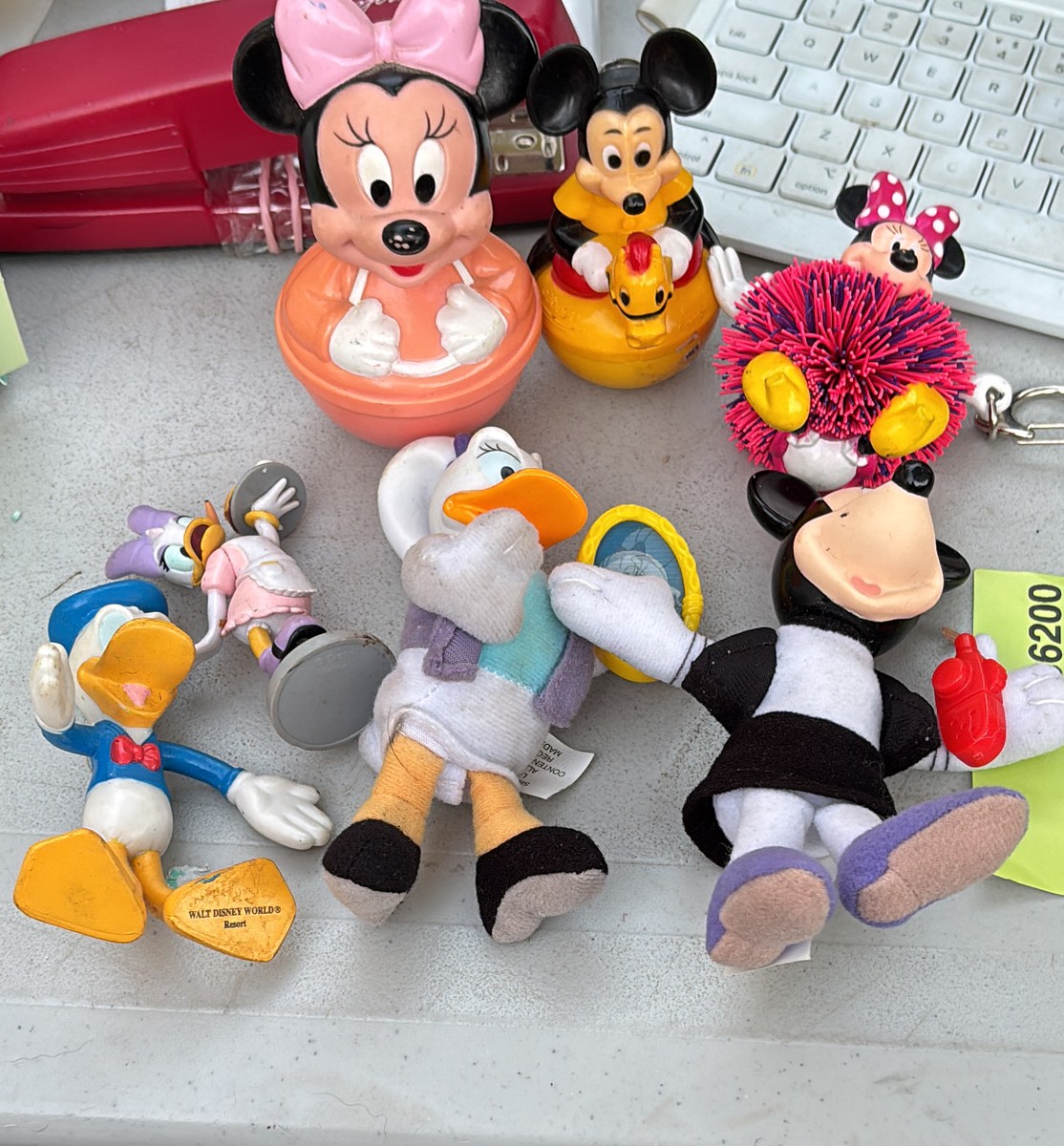 Vintage Disney Mickey, Minnie, Donald, and Daisy Toy Lot