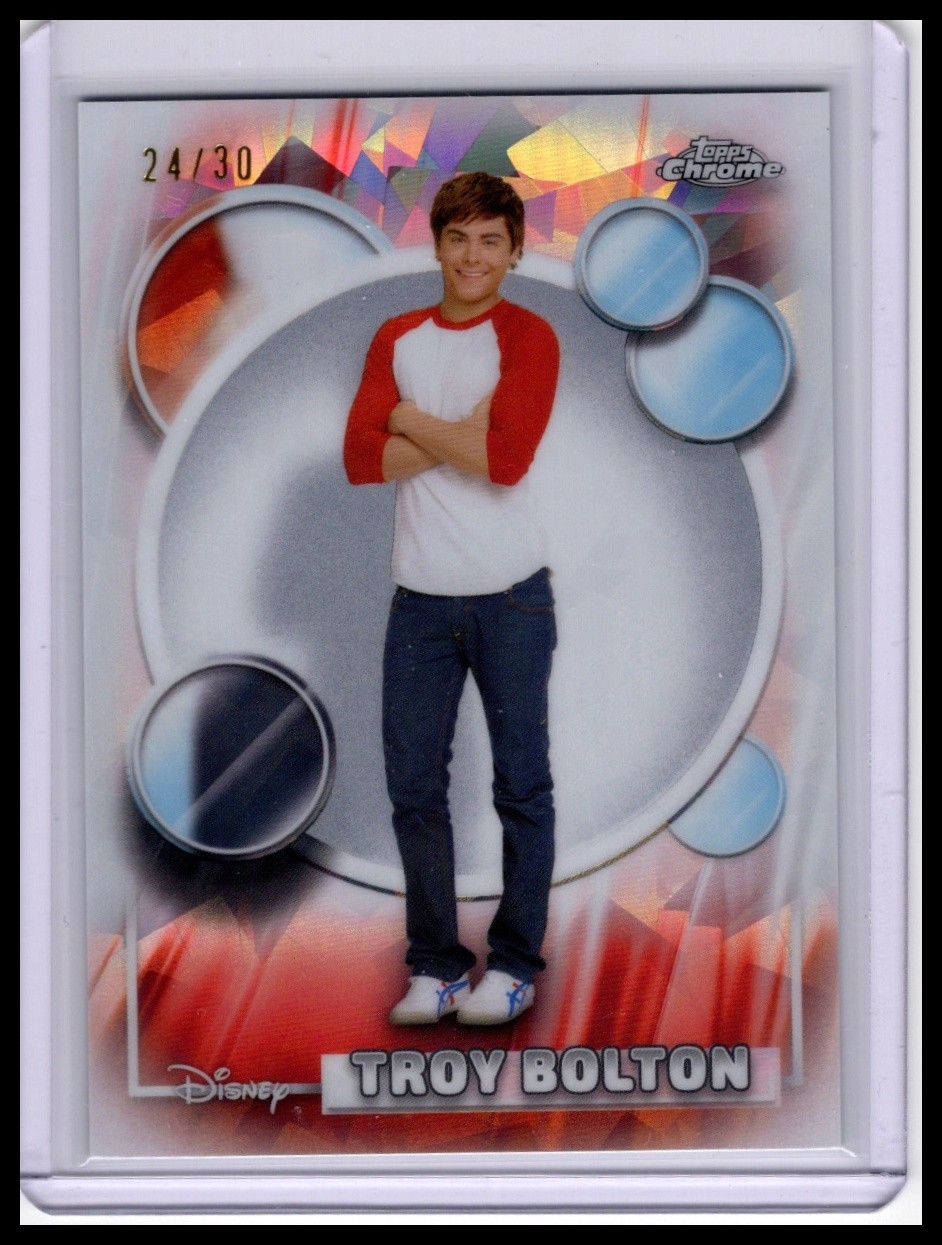 2026 Topps Chrome Disney Sapphire Edition #182 Troy Bolton White Sapphire /30