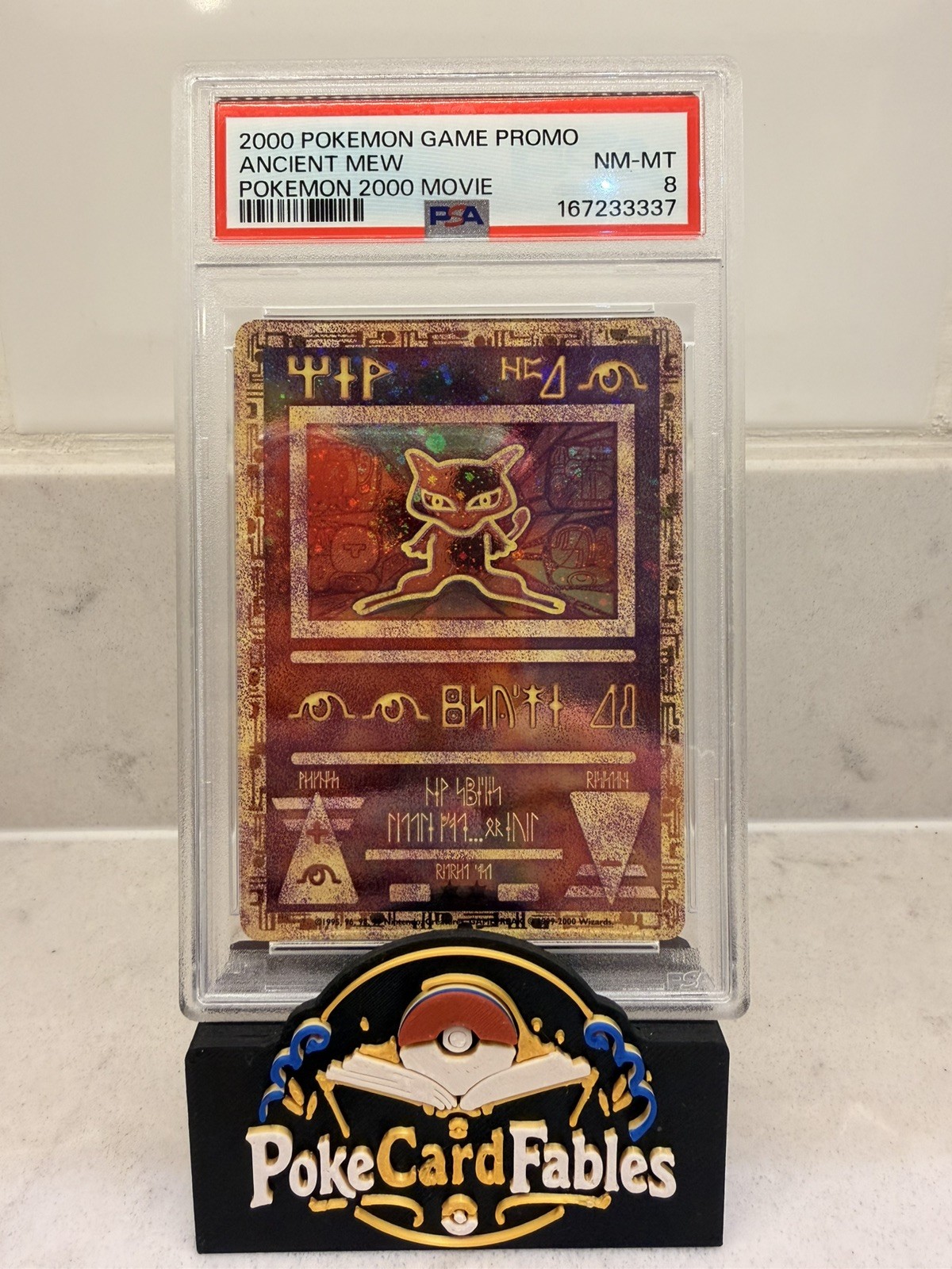 Pokemon TCG Ancient Mew Movie Promo Holo 2000 First Movie Edition PSA 8 Swirl Pokemon TCG Ancient Mew Movie Promo Holo 2000 First Movie Edition PSA 8 Swirl