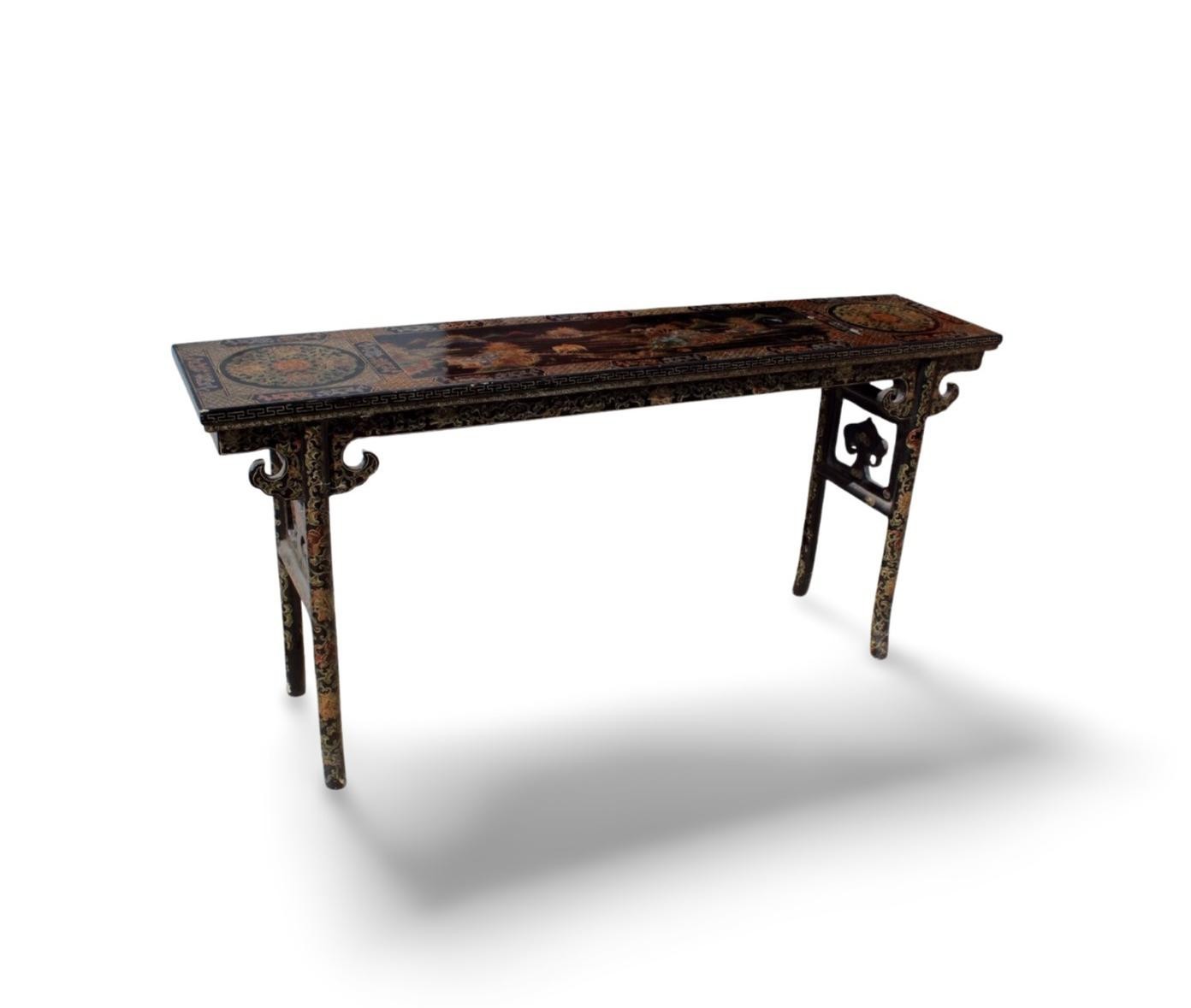 An Antique Laquer Ware Altar Table An Antique Laquer Ware Altar Table