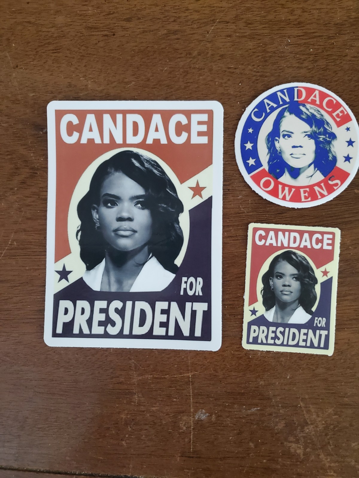 Candace Owens Stickers (3) Variety Pack MADE IN USA Candace Owens Stickers (3) Variety Pack MADE IN USA