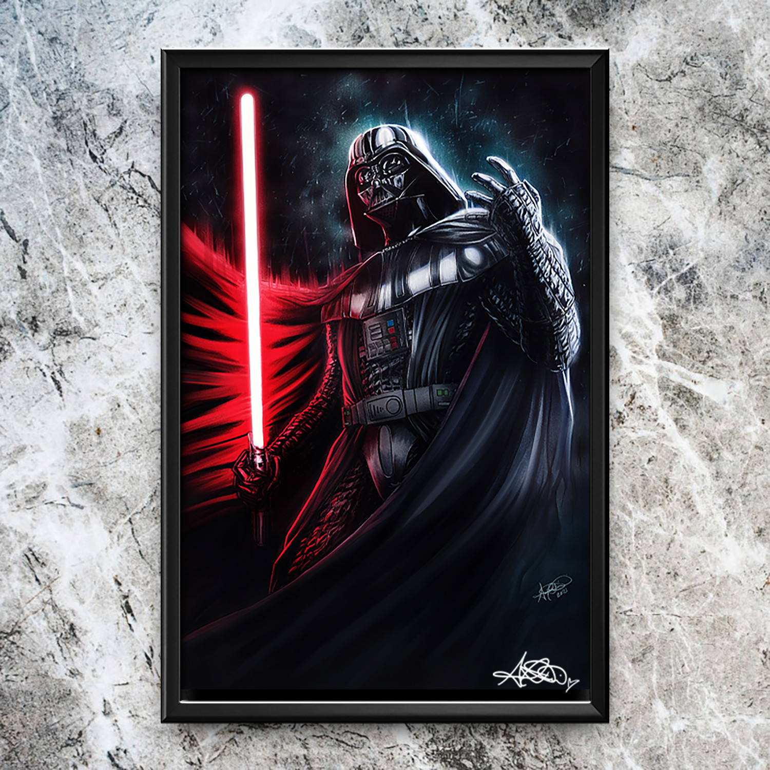 {SIGNED} Star Wars: Darth Vader Art Print 11x17" Ariel Diaz