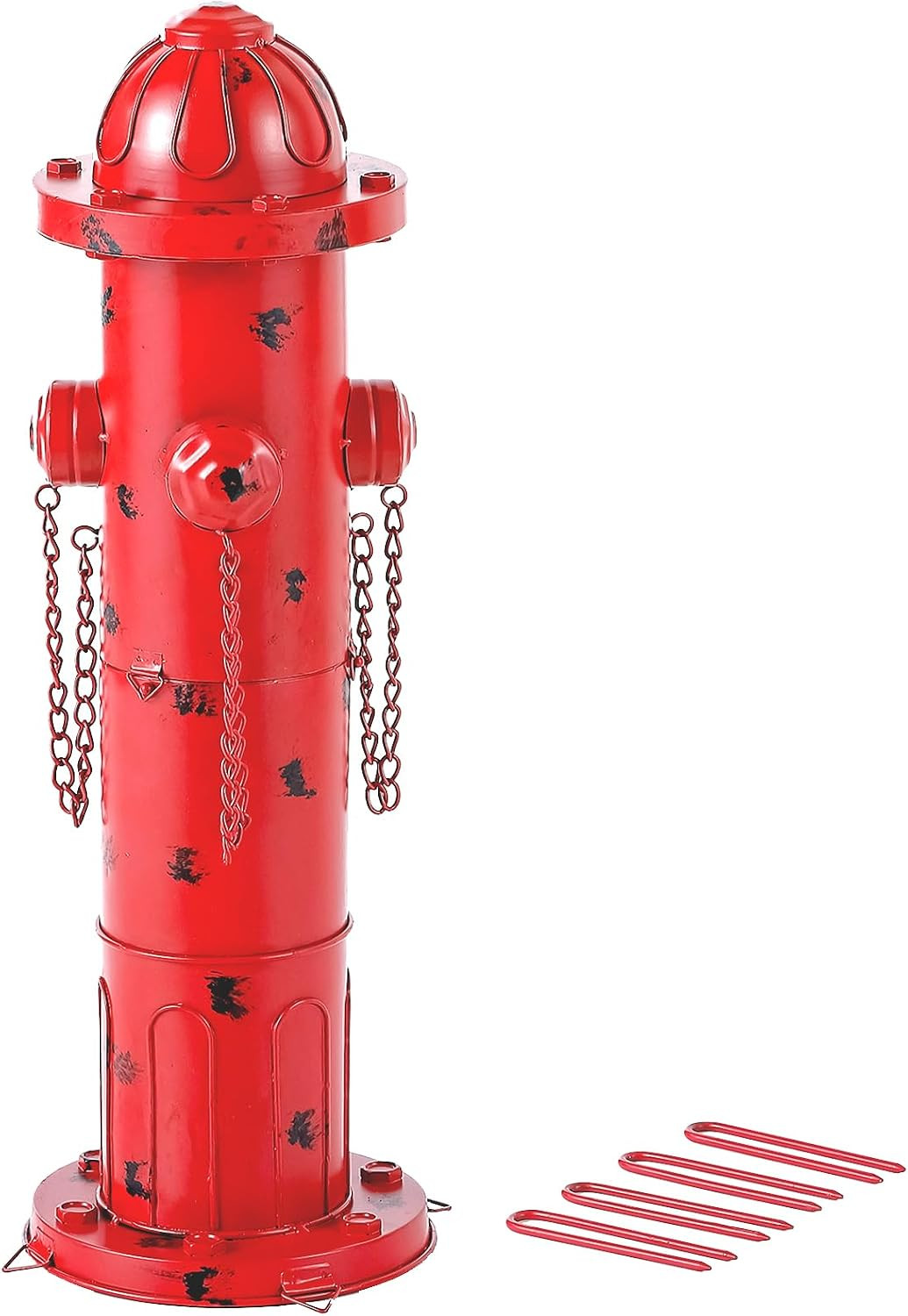 24" H Metal Fire Hydrant for Dogs to Pee On, Vintage M & L Fire Hydrant Post