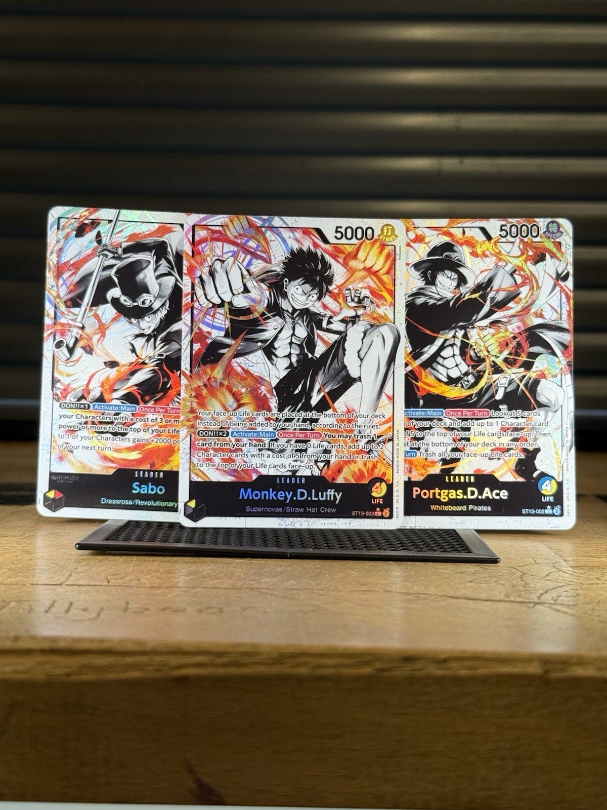 One Piece Ace Luffy Sabo Leaders Alt Art St13 English
