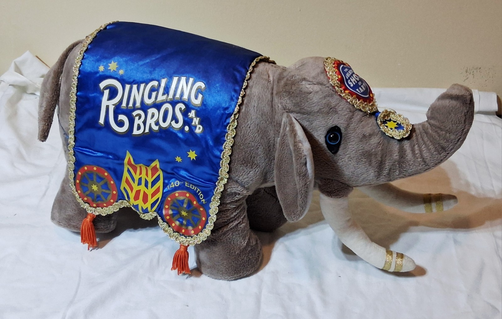 Ringling Brothers Barnum & Bailey 140th Anniversary Edition Plush Elephant 2010 Ringling Brothers Barnum & Bailey 140th Anniversary Edition Plush Elephant 2010