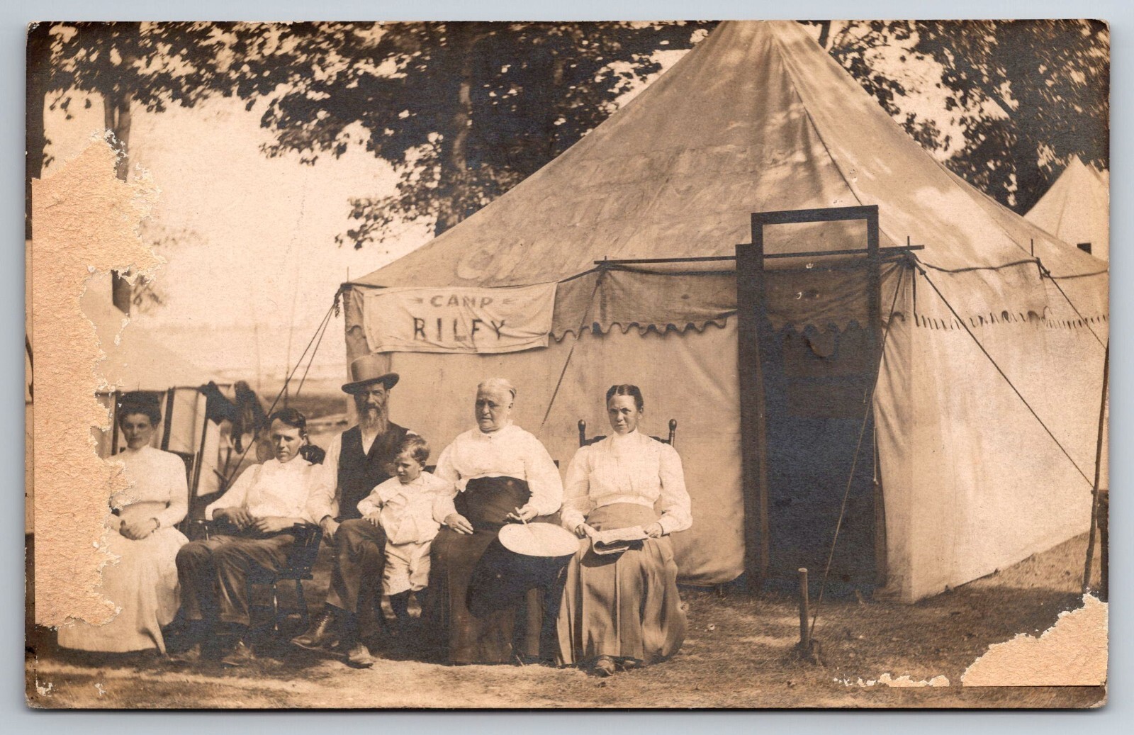 Vintage Postcard Camp Riley Kansas ? People RPPC Real Photo -*12562 Vintage Postcard Camp Riley Kansas ? People RPPC Real Photo -*12562
