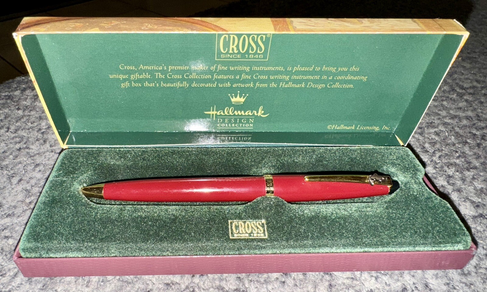 Hallmark Design Collection Steam-Side Adventure Cross Pen With Gift Box 22k