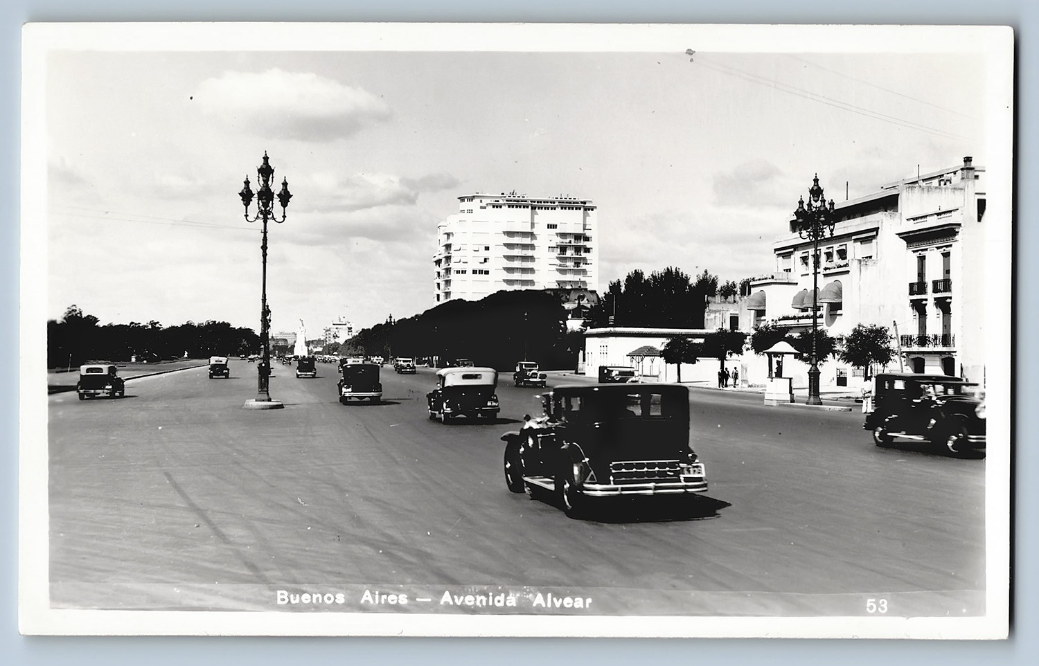 Buenos Aires Argentina Avenida Alvear 1930 Vintage Cars RPPC Photo Postcard-1389 Buenos Aires Argentina Avenida Alvear 1930 Vintage Cars RPPC Photo Postcard-1389
