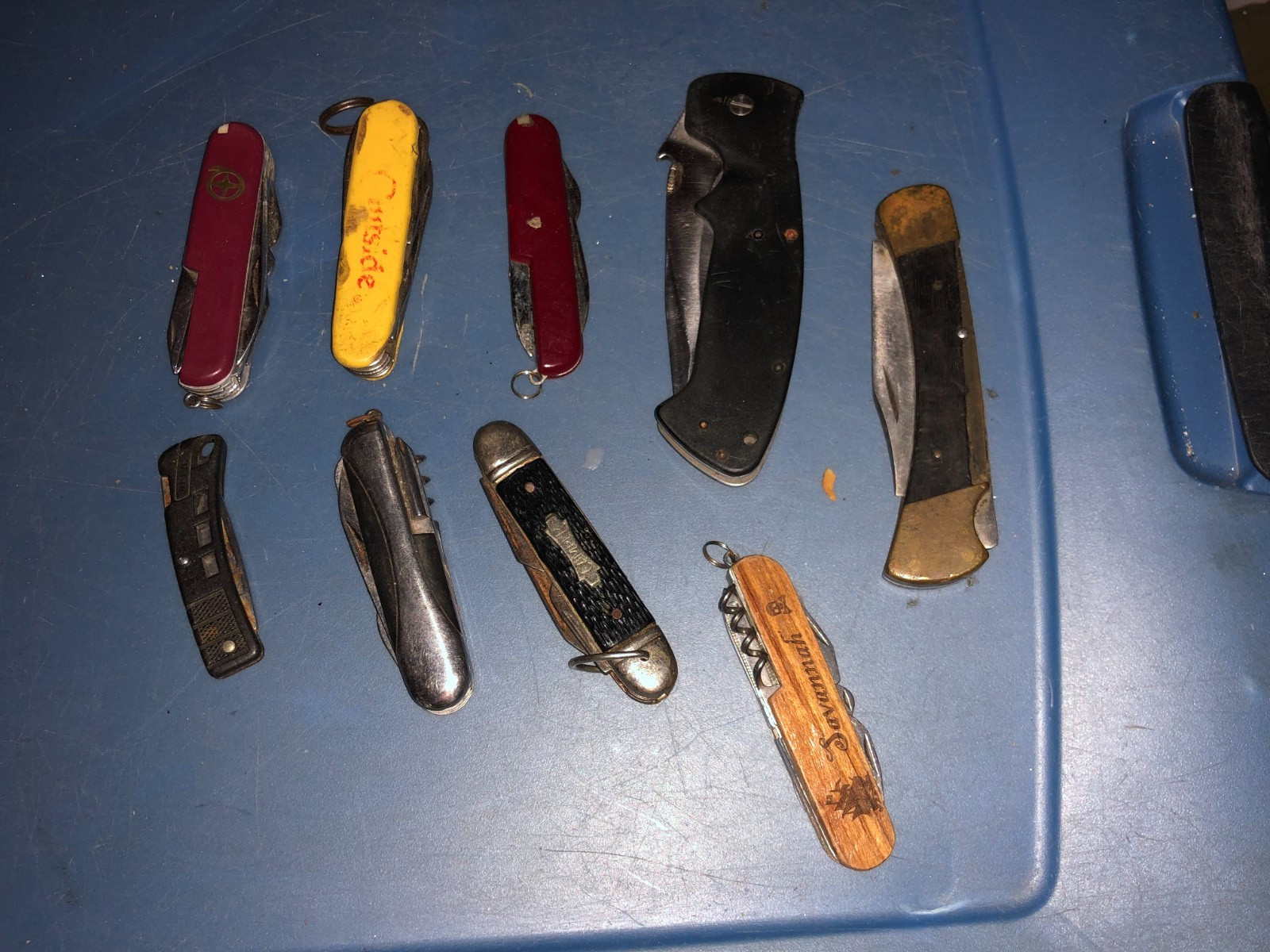JUNK DRAWER Lot Of 9 Different Vintage POCKET KNIVES JUNK DRAWER Lot Of 9 Different Vintage POCKET KNIVES
