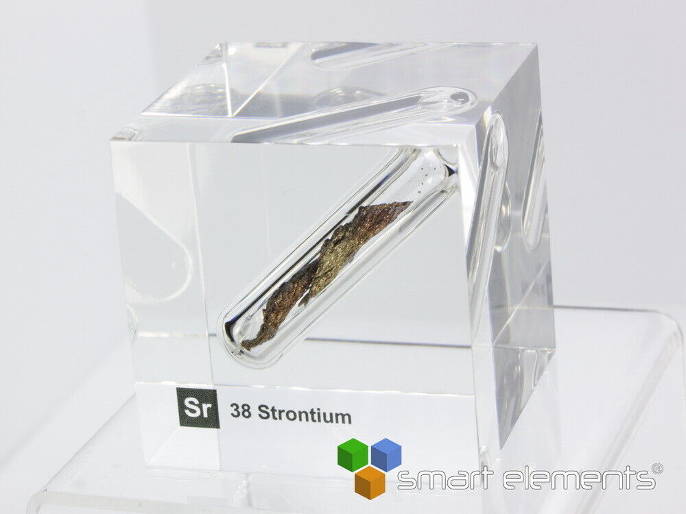 Acrylic Element cube - Strontium Sr - 50mm