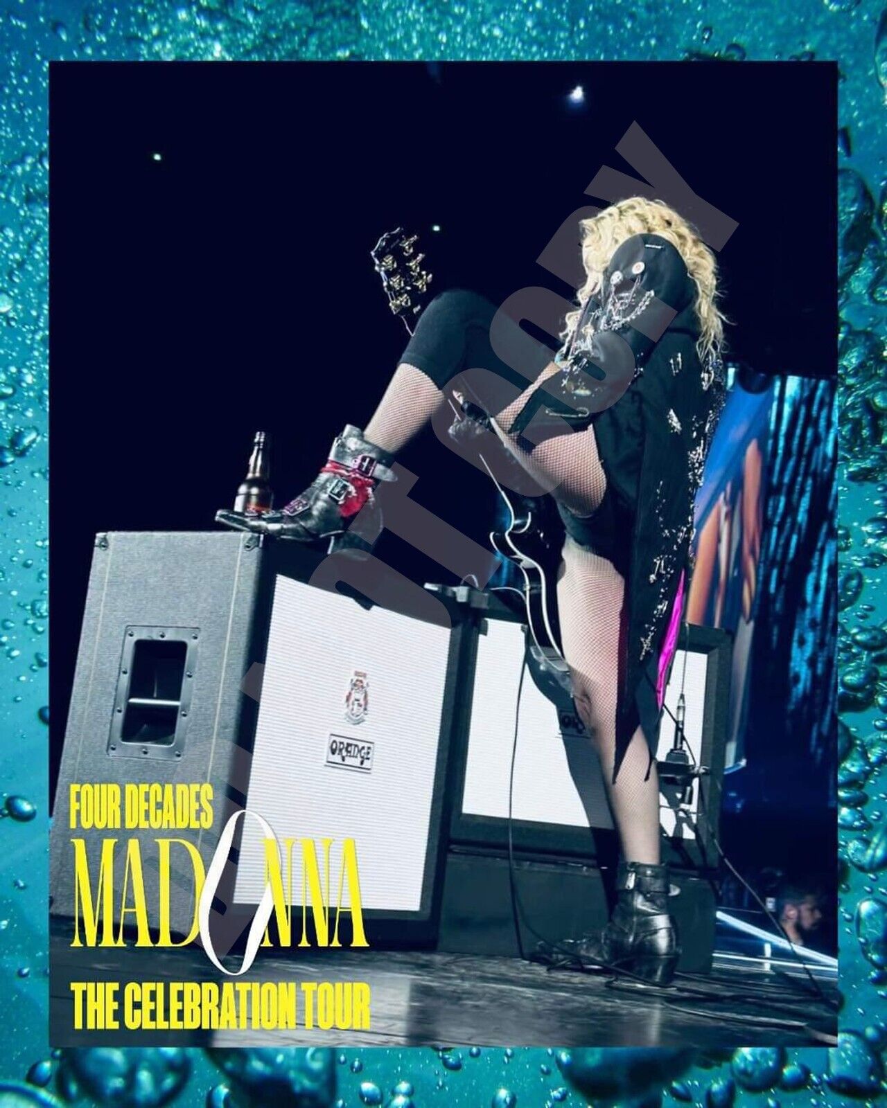 Madonna 2024 Celebration Tour Promo Program Poster Like Ad  🎤 8x10 Photo 🎤