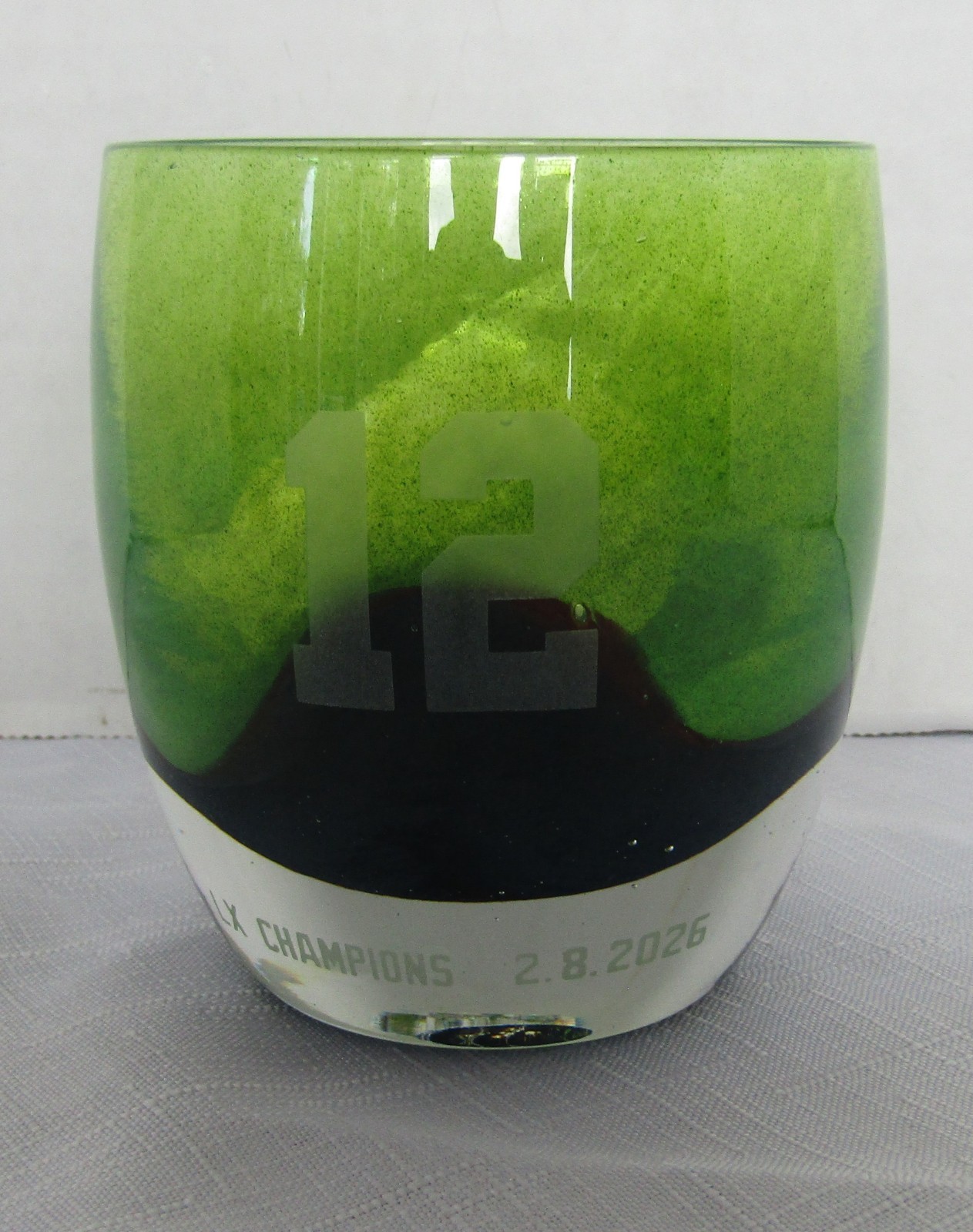 Rare GLASSYBABY "Keep the Light" Seahawks Super Bowl LX Glassybaby Rare GLASSYBABY "Keep the Light" Seahawks Super Bowl LX Glassybaby