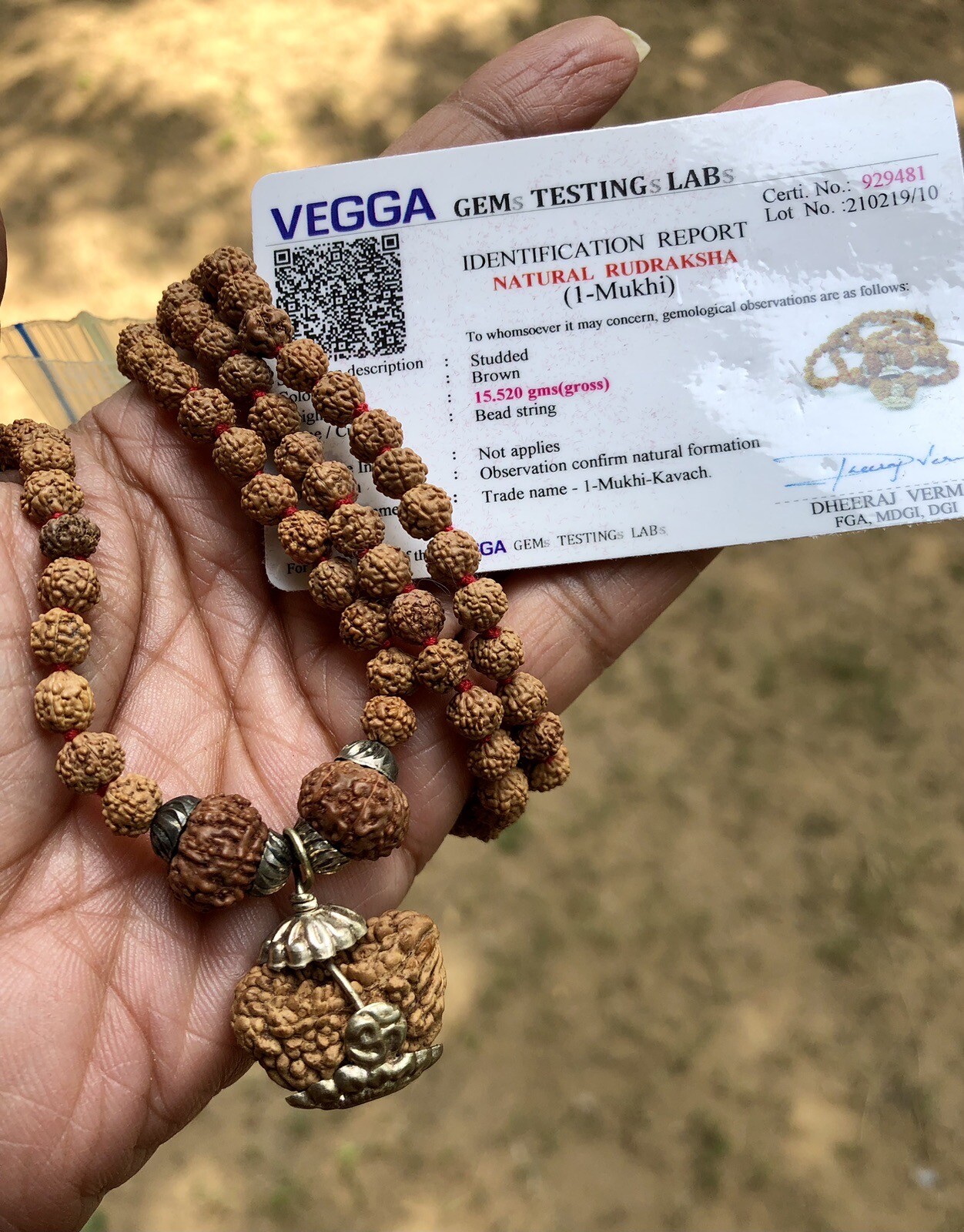 LAB CERTIFIED 1 Mukhi RUDRAKSHA Rudraksh Kavach Mala ROSARY 108+2+1 Prayer Beads LAB CERTIFIED 1 Mukhi RUDRAKSHA Rudraksh Kavach Mala ROSARY 108+2+1 Prayer Beads