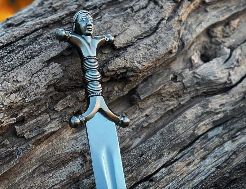 Handmade Celtic European Medieval Carthaginian Cosplay Sword with Sheath Gift