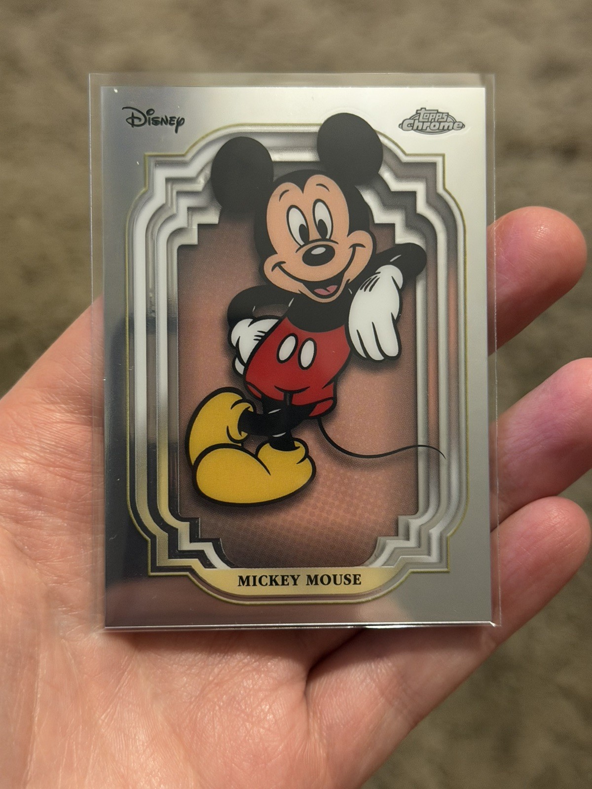 MICKEY MOUSE 2024 TOPPS CHROME DISNEY BASE #1 MICKEY MOUSE 2024 TOPPS CHROME DISNEY BASE #1